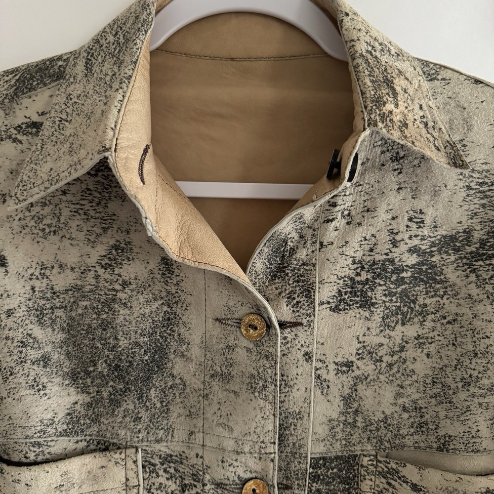 Overland Men's Genuine Suede Reversible Shacket 38 Shirt Jacket Made USA Western - Picture 12 of 14